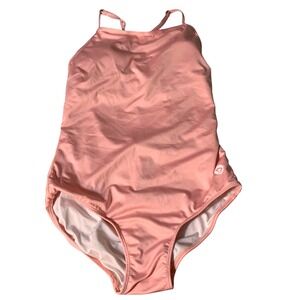 Baleaf One Piece Swimsuit Women Medium Pink High Neck Racerback Swimwear